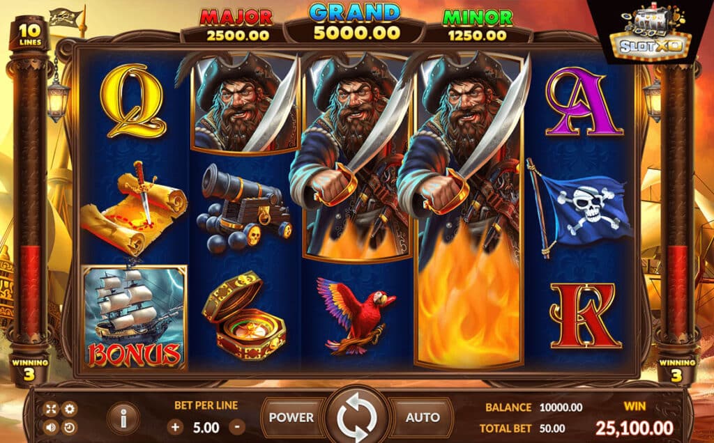 ตัวอย่างสล็อต BlackBeard Legacy