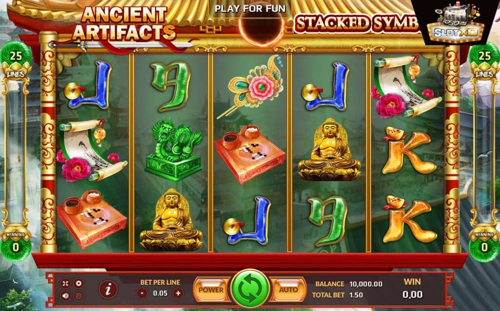 ตัวอย่างสล็อต Ancient Artifacts