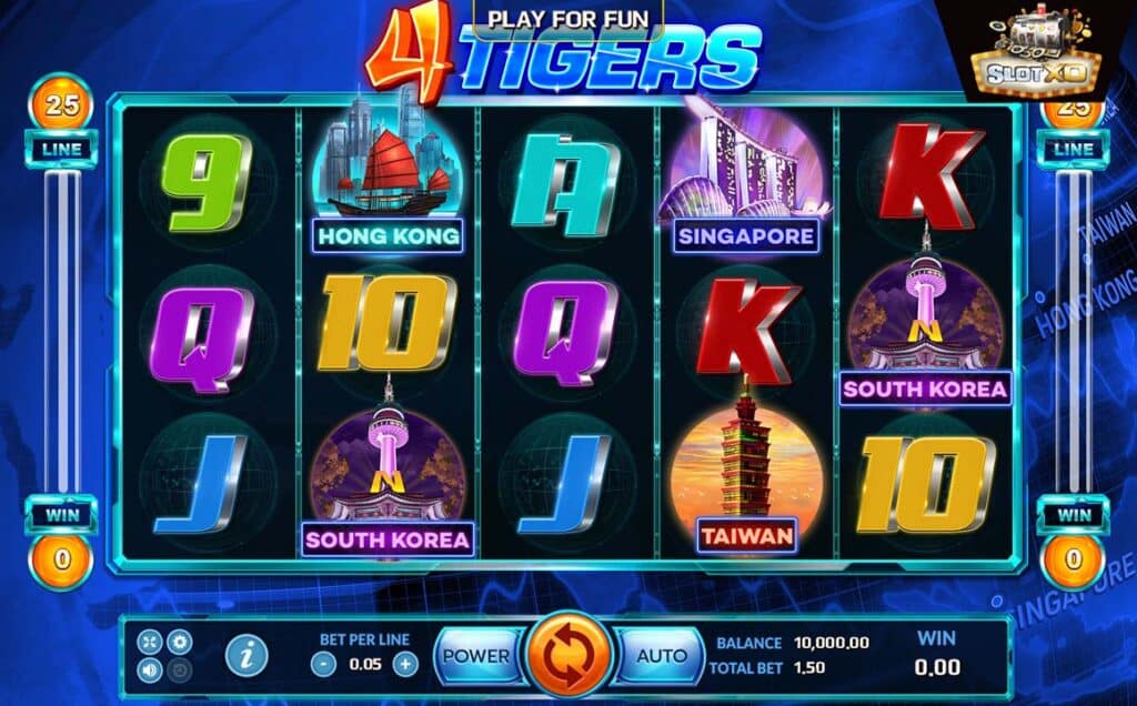 ตัวอย่างสล็อต Four Tigers