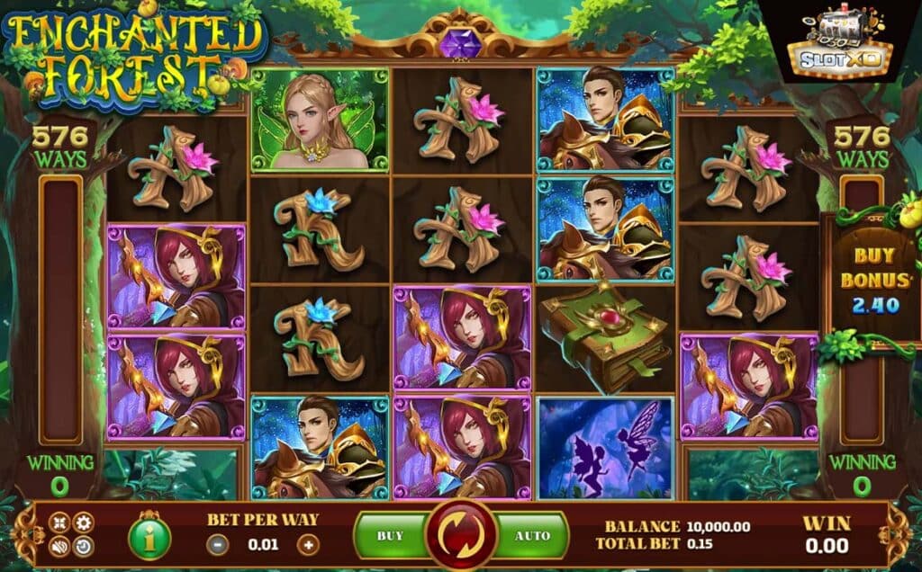 ตัวอย่างสล็อต Enchanted Forest