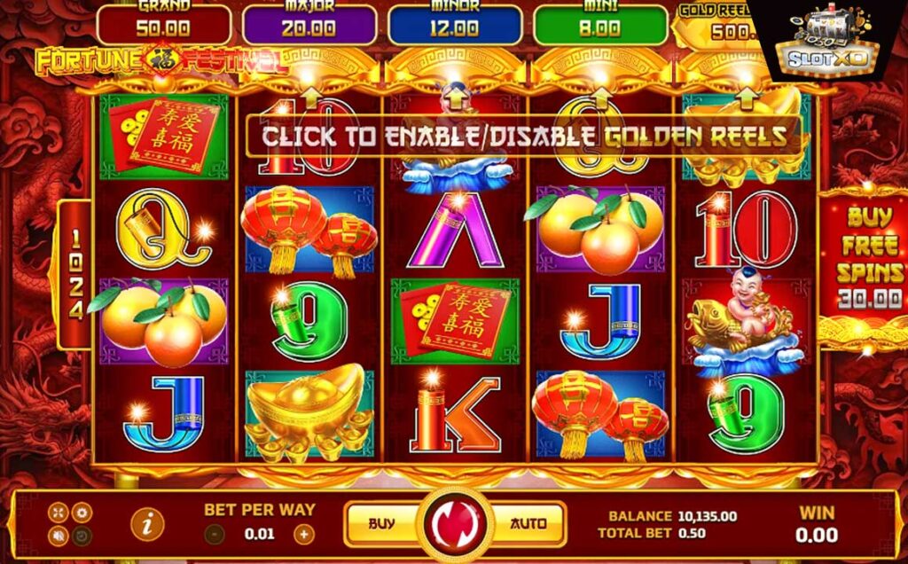 ตัวอย่างสล็อต Fortune Festival