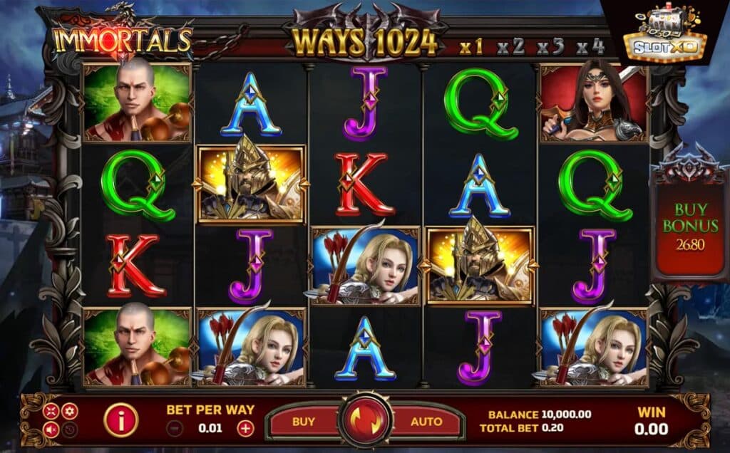 ตัวอย่างสล็อต Immortals