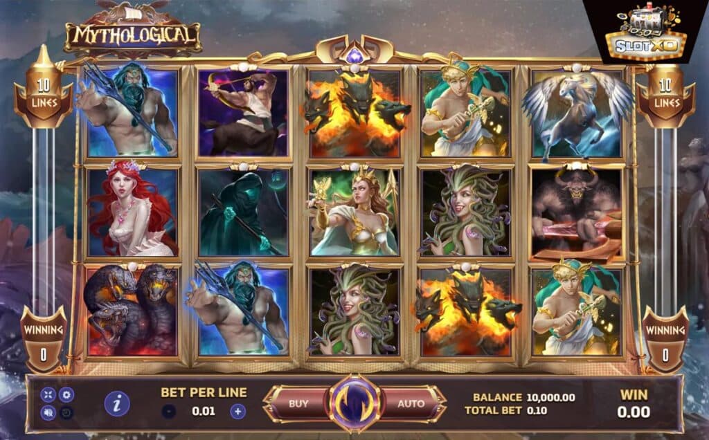 ตัวอย่างสล็อต Mythological