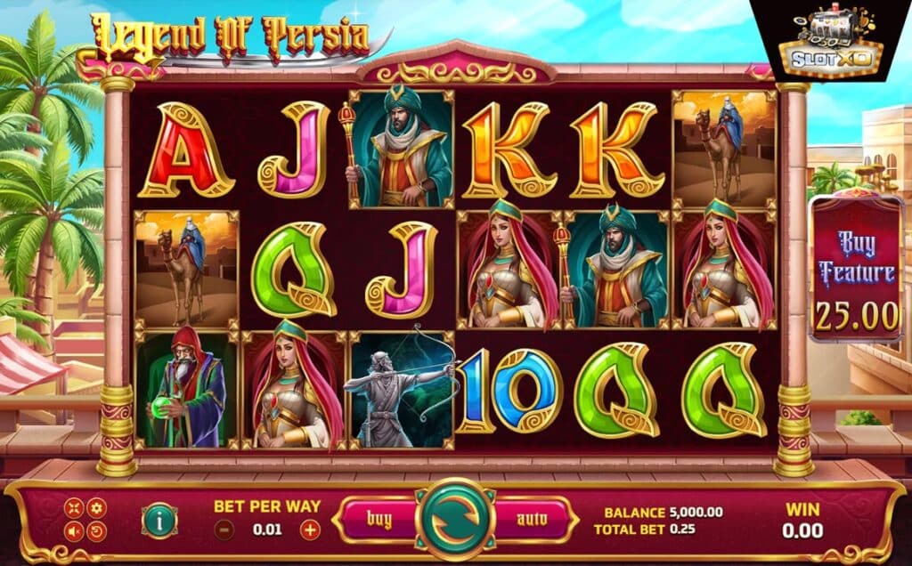 ตัวอย่างสล็อต Legend of Persia
