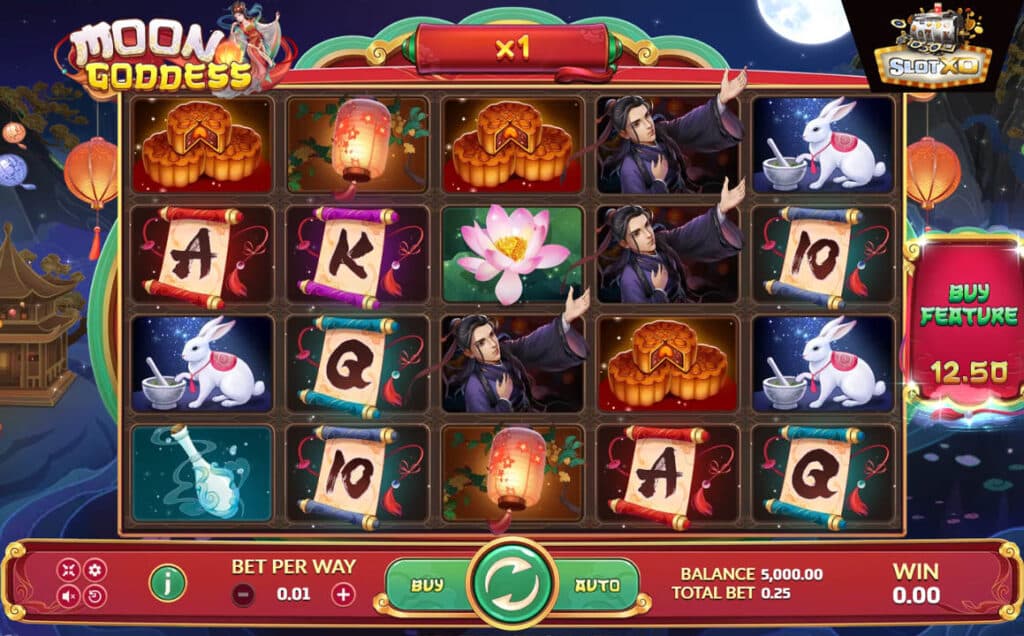 ตัวอย่างสล็อต Moon Goddess