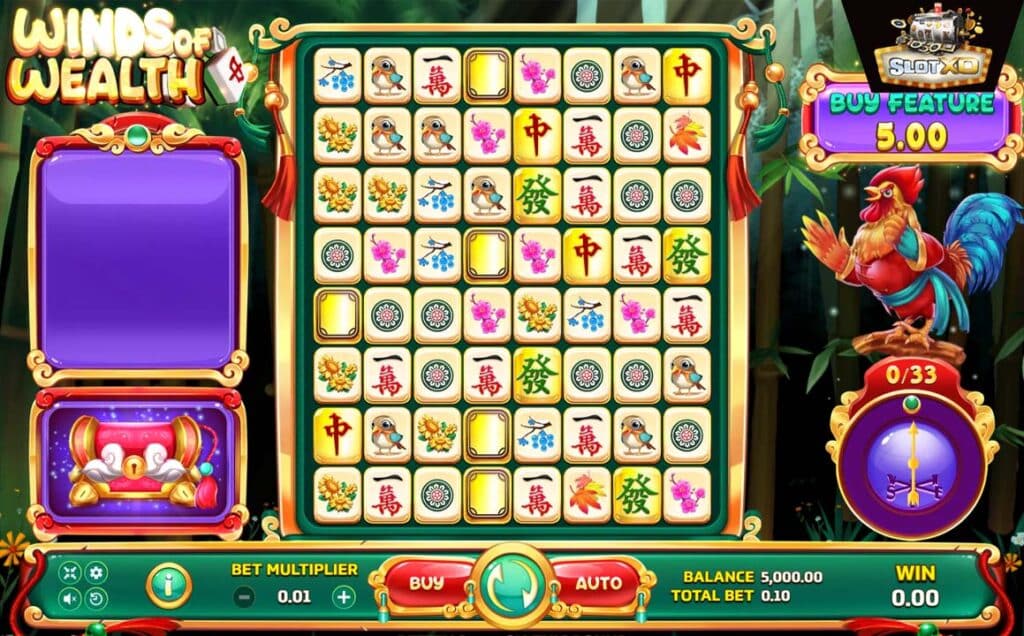 ตัวอย่างสล็อต Winds Of Wealth