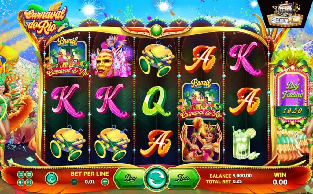 ตัวอย่างสล็อต Carnaval Do Rio