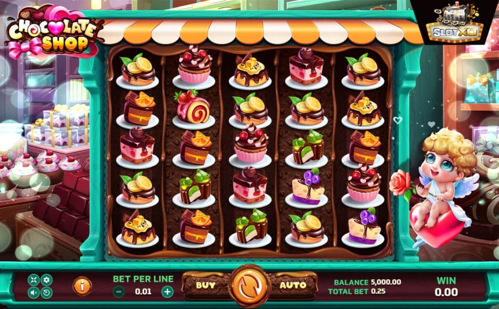 ตัวอย่างสล็อต Chocolate Shop
