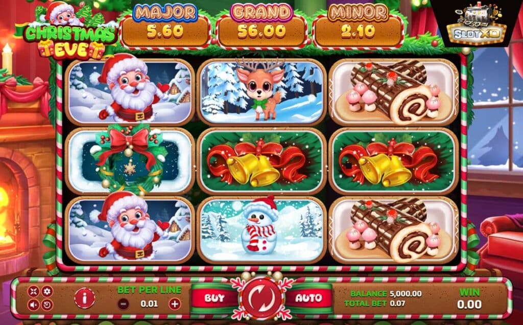 ตัวอย่างสล็อต Christmas Eve