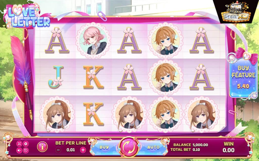 ตัวอย่างสล็อต Love Letter