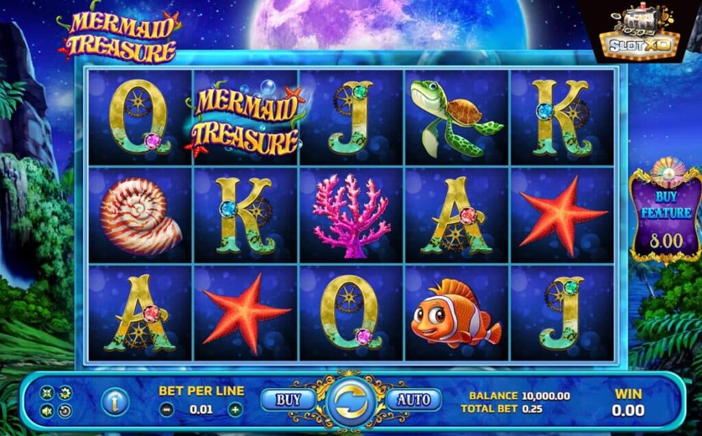 ตัวอย่างสล็อต Mermaid Treasure