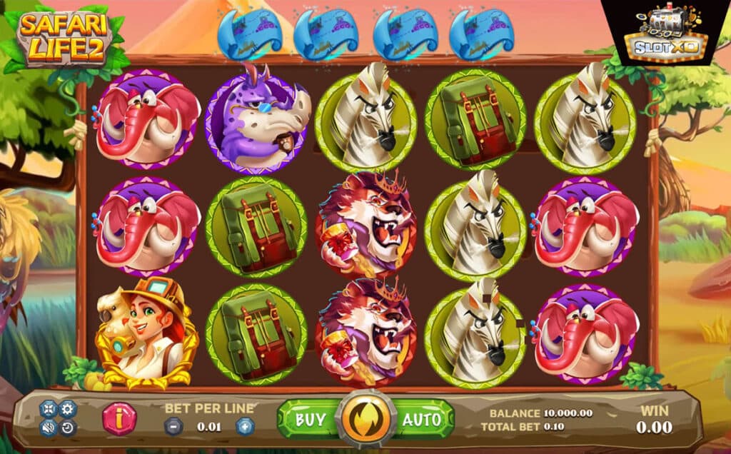 ตัวอย่างสล็อต Safari Life 2