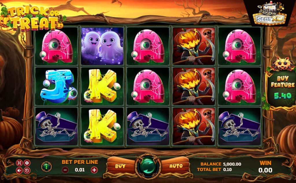 ตัวอย่างสล็อต Trick Or Treat