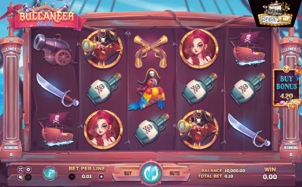 ตัวอย่างสล็อต Buccaneer Deluxe