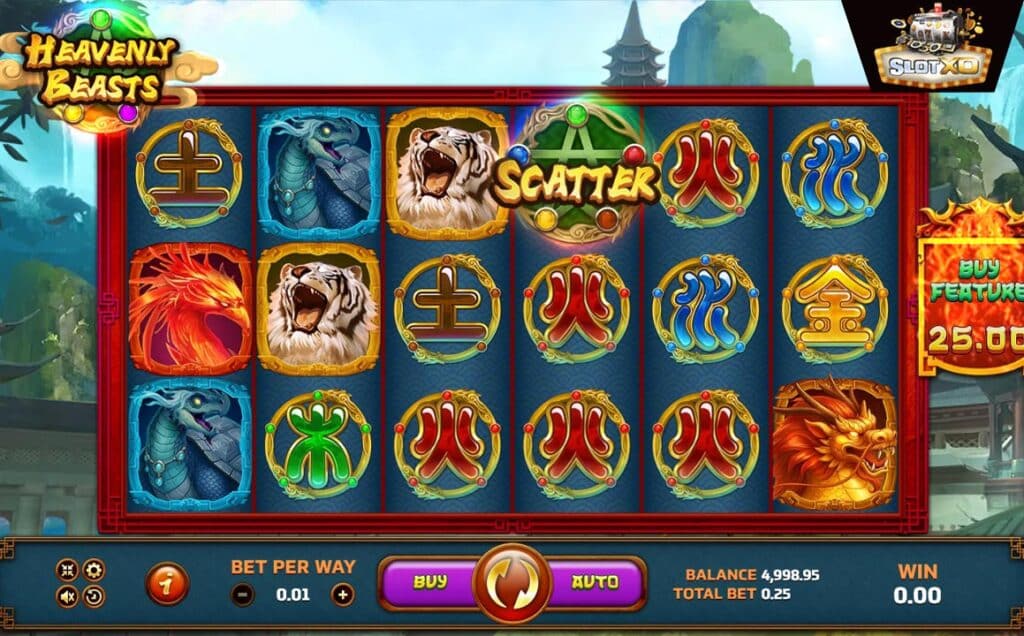 ตัวอย่างสล็อต Heavenly Beasts