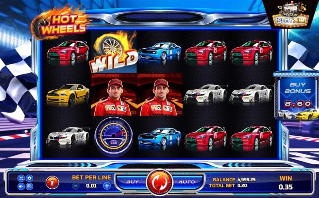 ตัวอย่างสล็อต Hot Wheels