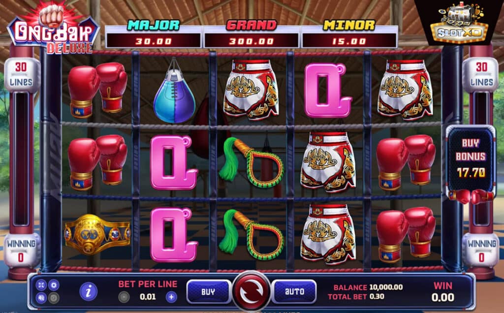 ตัวอย่างสล็อต Ong Bak Deluxe